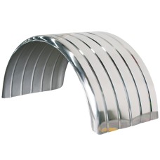 Ribbed Mudguard - Stainless Steel